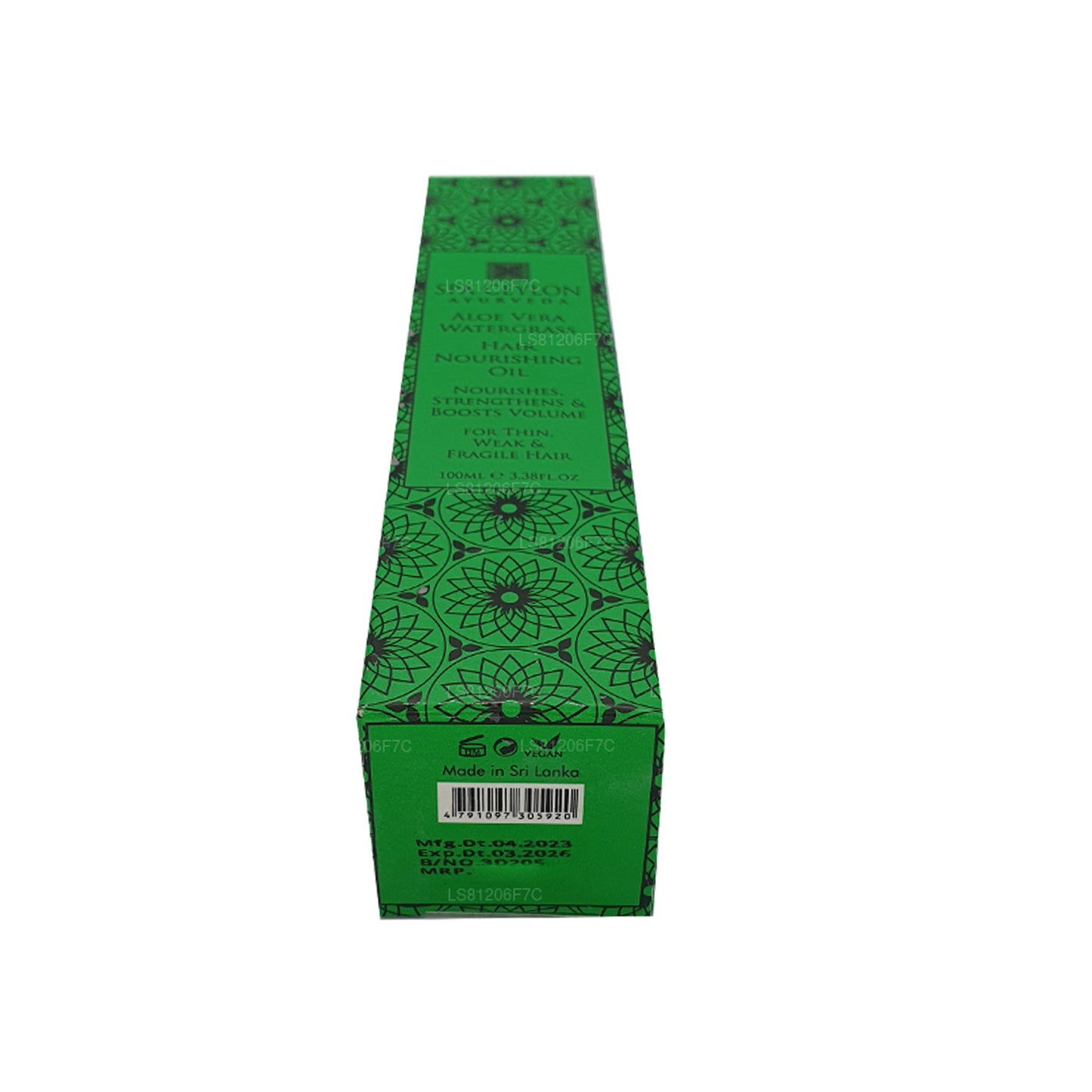 Olio da massaggio per il cuoio capelluto Spa Ceylon Aloe Vera Water Grass (100 ml)