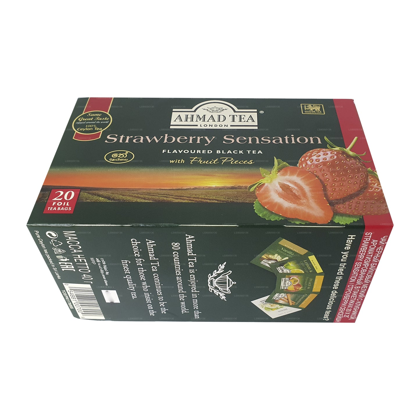 Ahmad Tea Strawberry Tea (40g) 20 Foil Tea Bags
