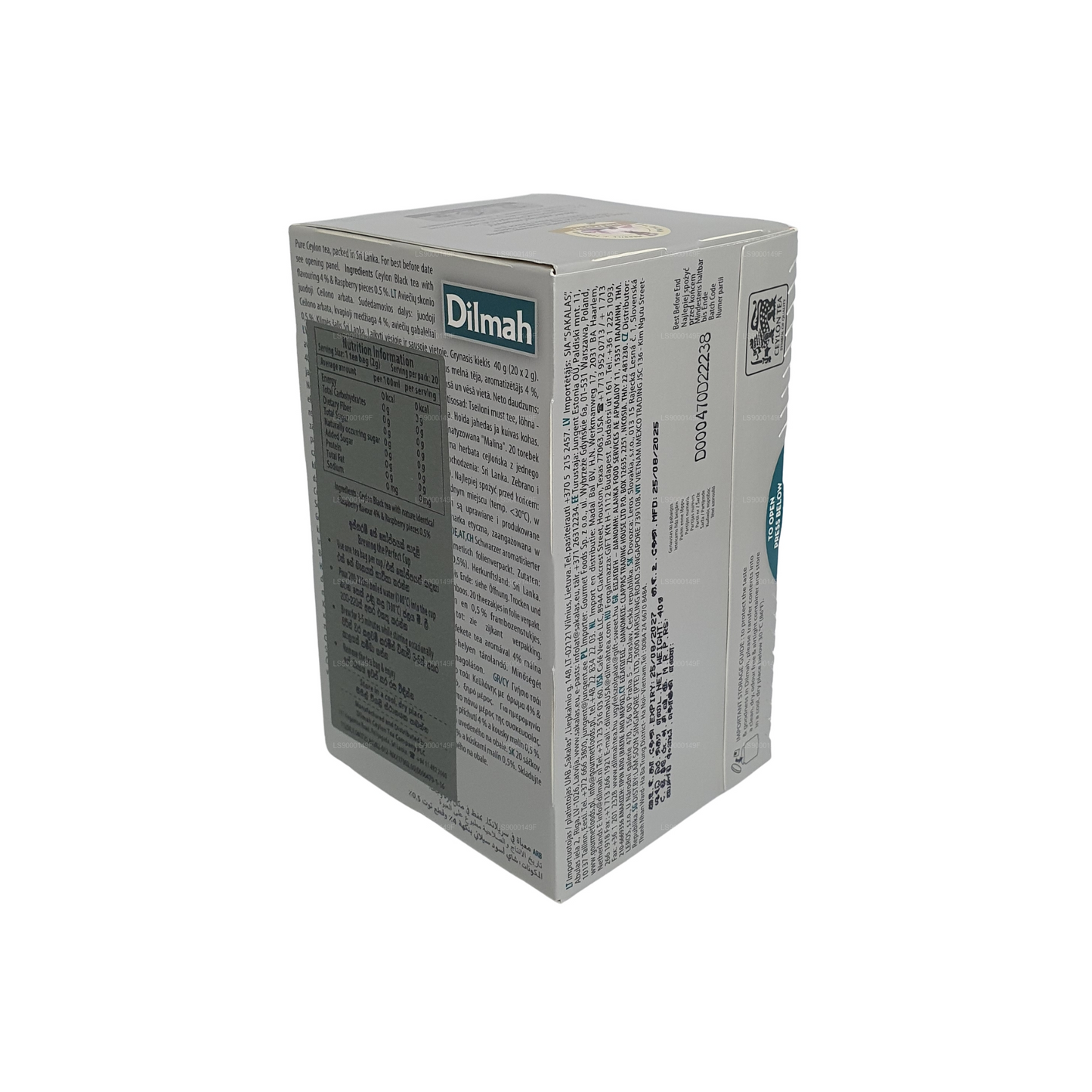 Dilmah Raspberry (30g) 20 bustine di tè