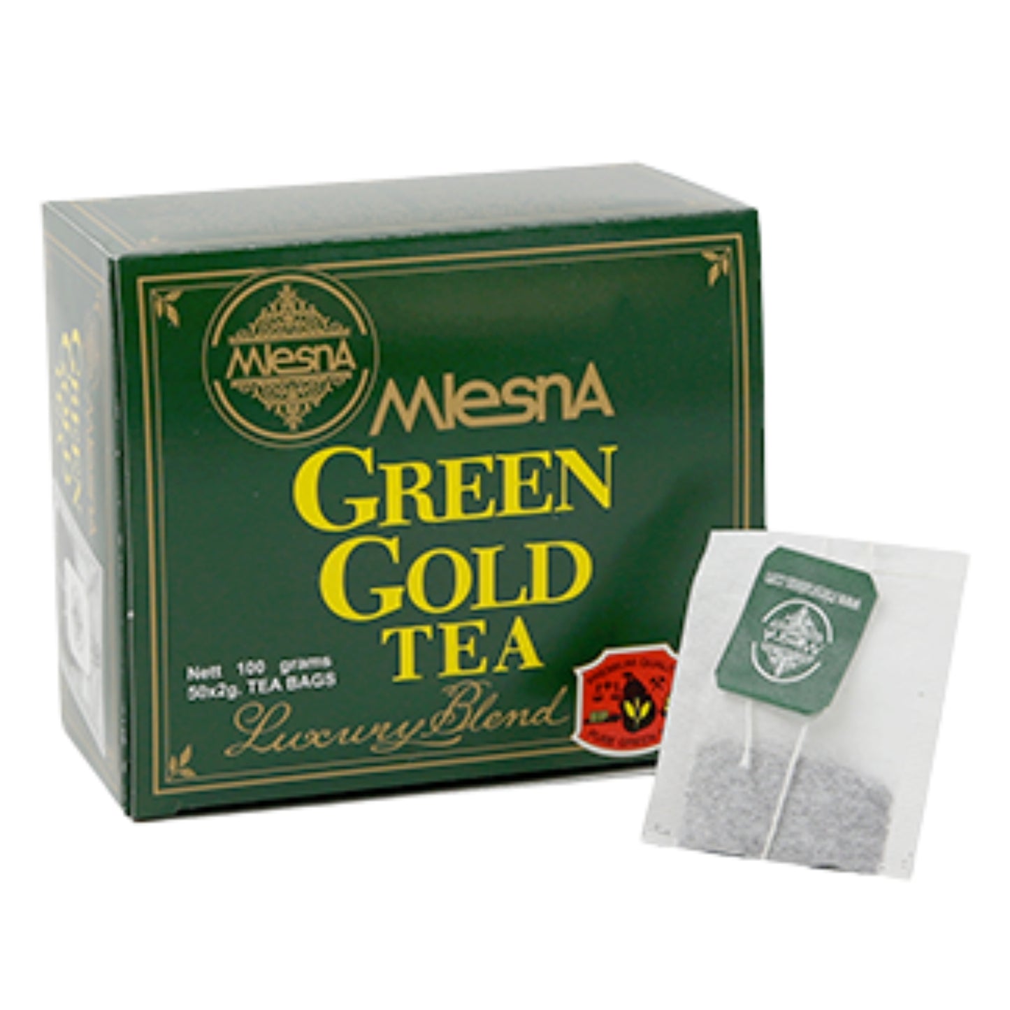 Tè verde Mlesna Green Gold (100 g) 50 bustine