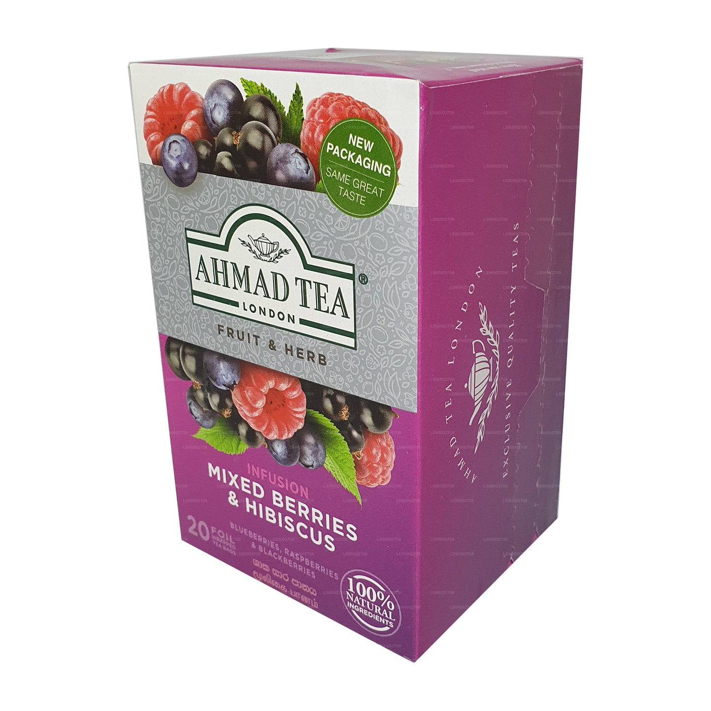 Ahmad Tea Mixed Berry & Hibiscus Tea (40g) 20 Foil Tea Bags