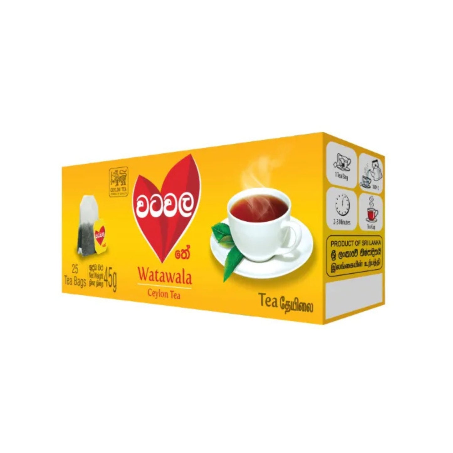 Tè Watawala Pure Ceylon in bustine