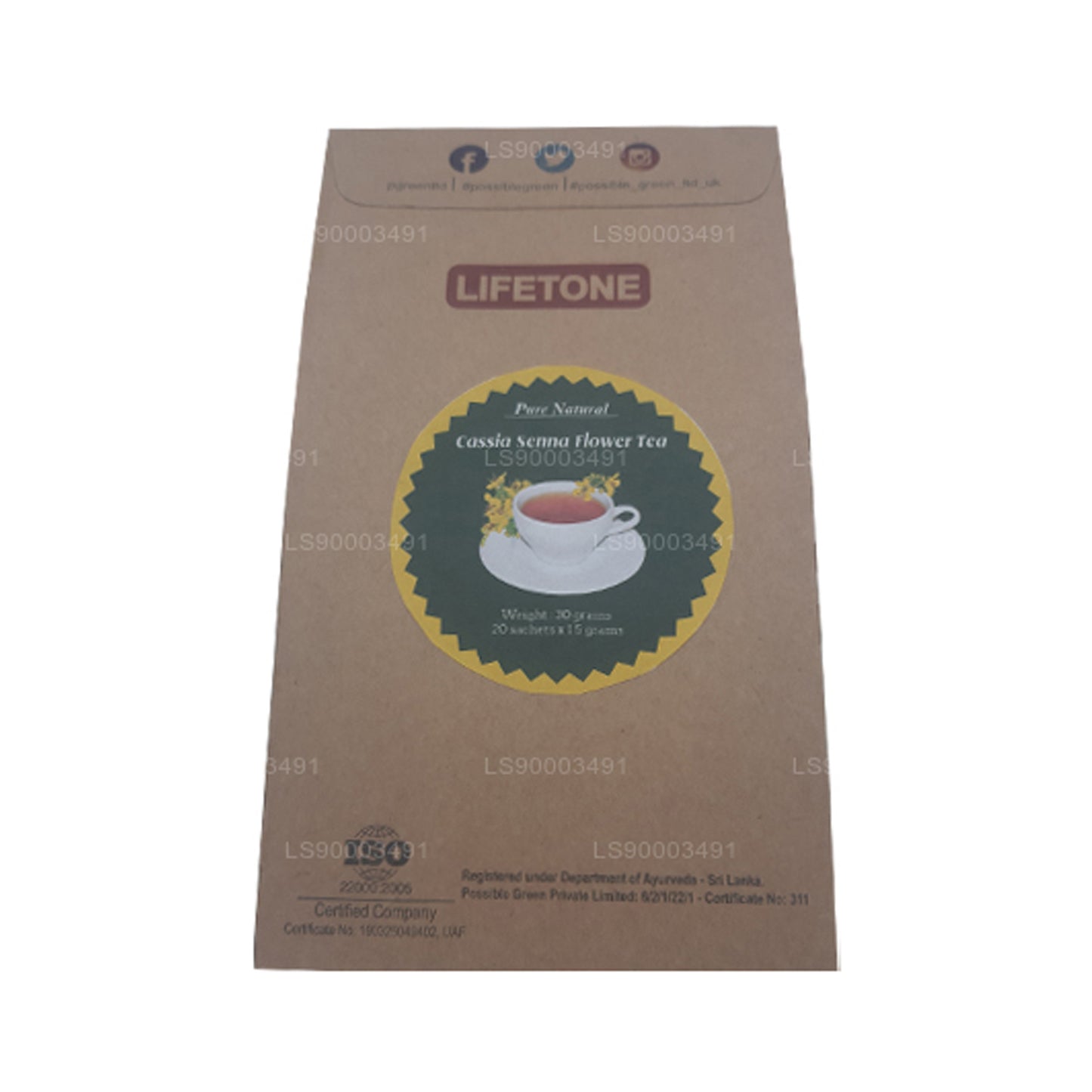 Tè ai fiori di senna Lifetone (30g)