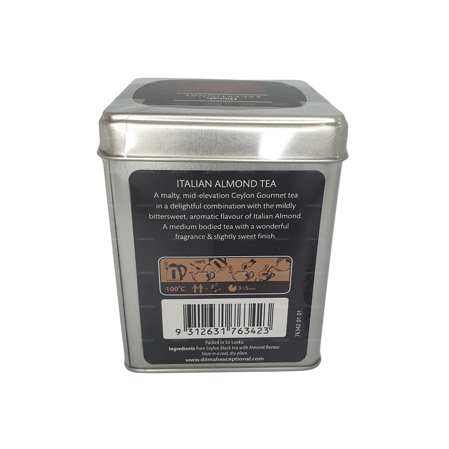 Dilmah Tè Mandorla Italiano Eccezionale (100g) Contenitore di latta