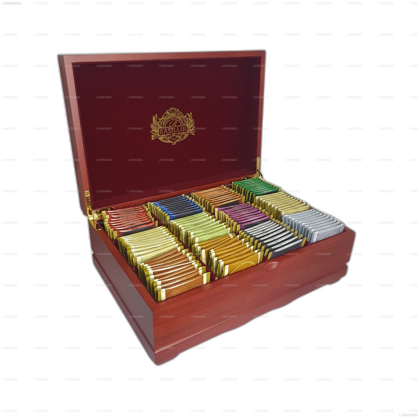 Basilur Executive Gifts - Confezione regalo in legno assortita (235 g) - 120 bustine di tè