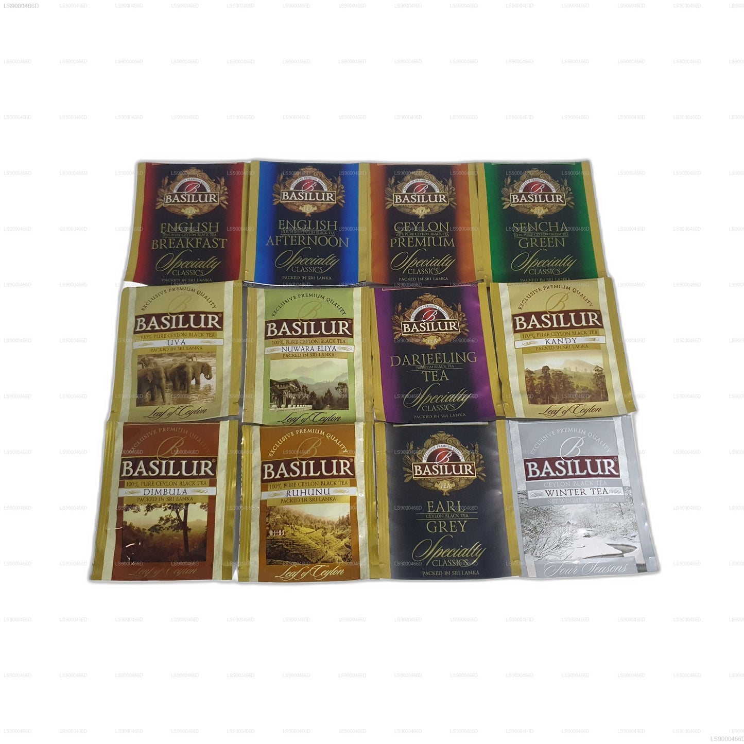 Basilur Executive Gifts - Confezione regalo in legno assortita (235 g) - 120 bustine di tè