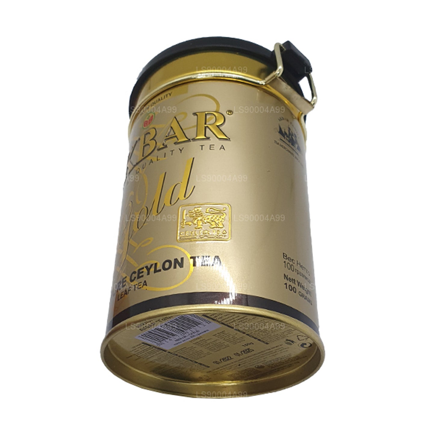 Akbar Premium Quality Gold Leaf Tea Caddy
