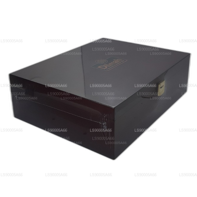 Dilmah Luxury Legname Presenter, con coperchio (12 varietà)