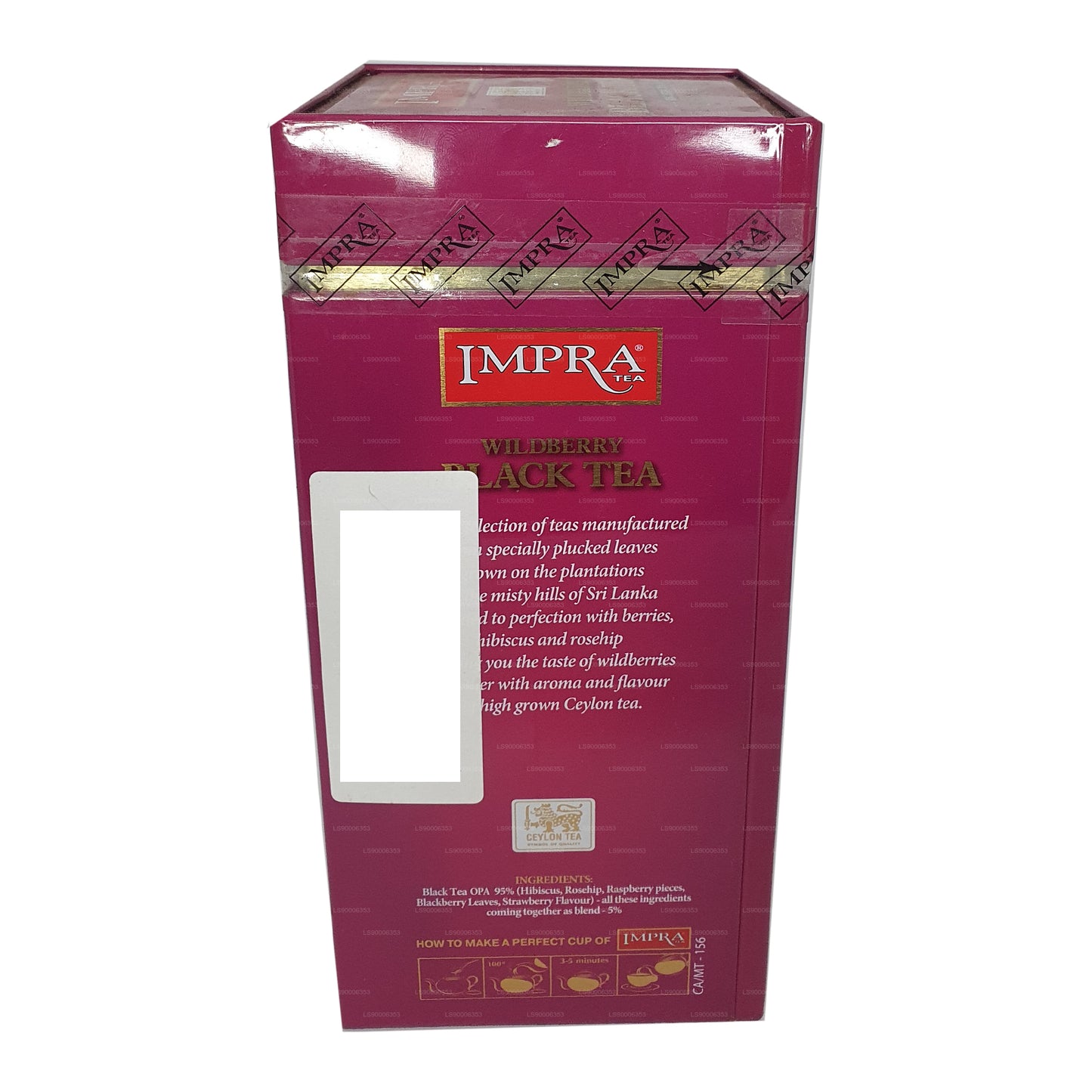 Impra Wildberry Big Leaf  Black Tea (200g) Meatal Caddy