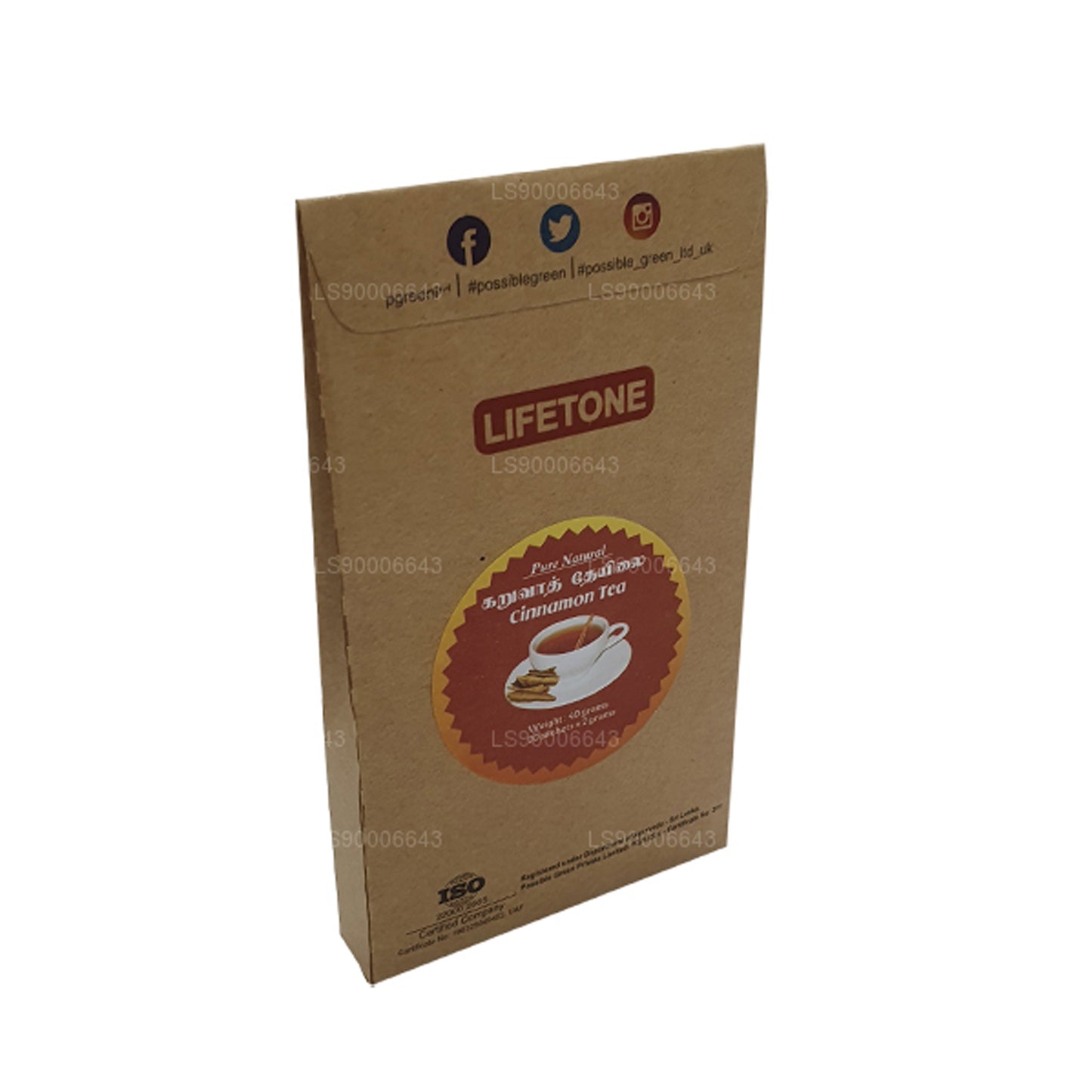 Lifetone Cinnamon Tea (40g) 20 Tea Bags