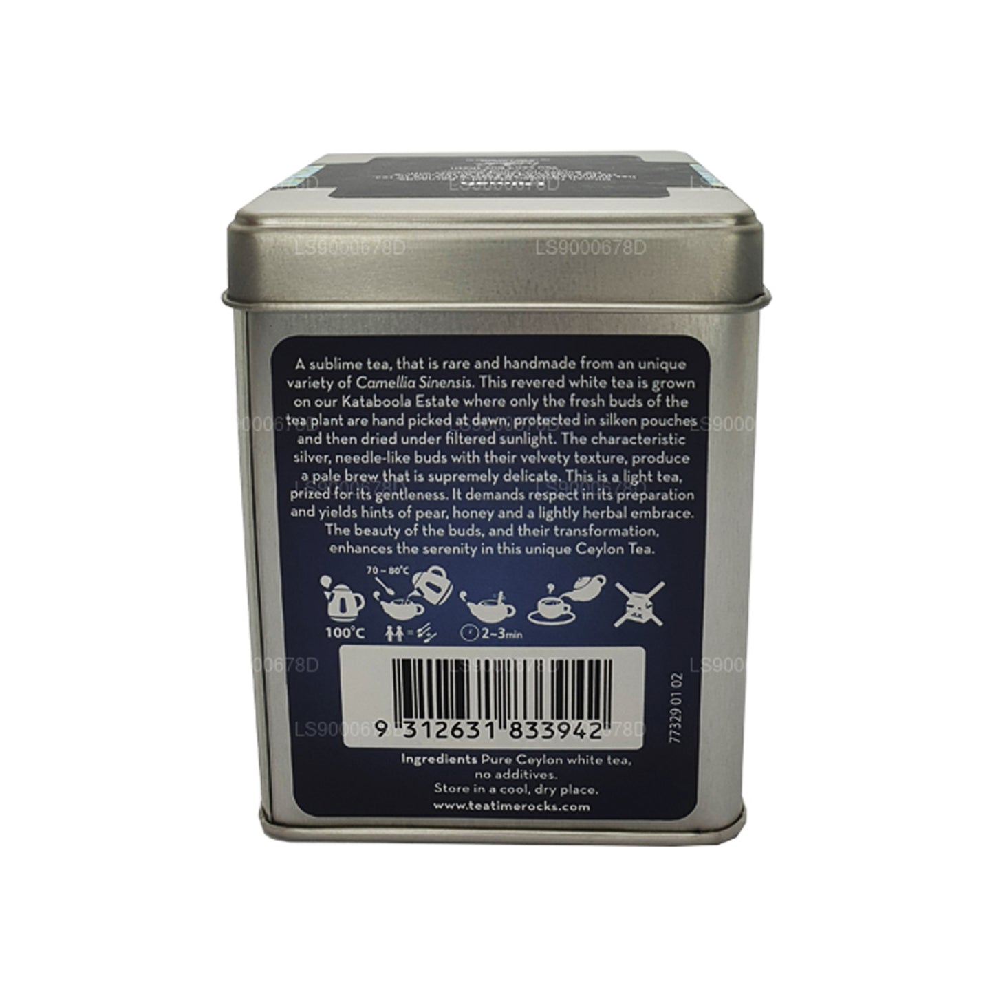 Dilmah t-Series Ceylon Silver Tips White Tea (40g) Caddy