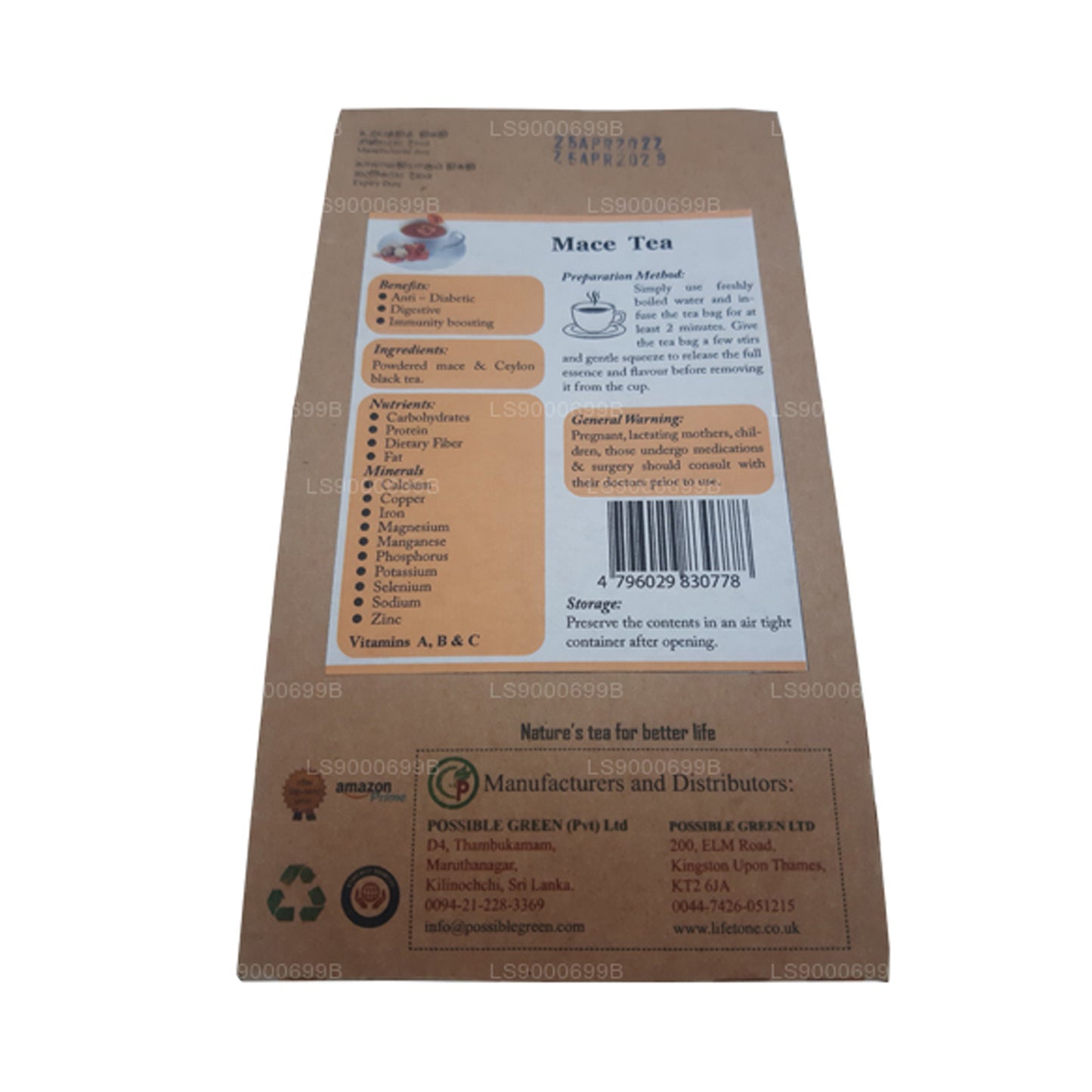 Lifetone Mace Tea (40g)