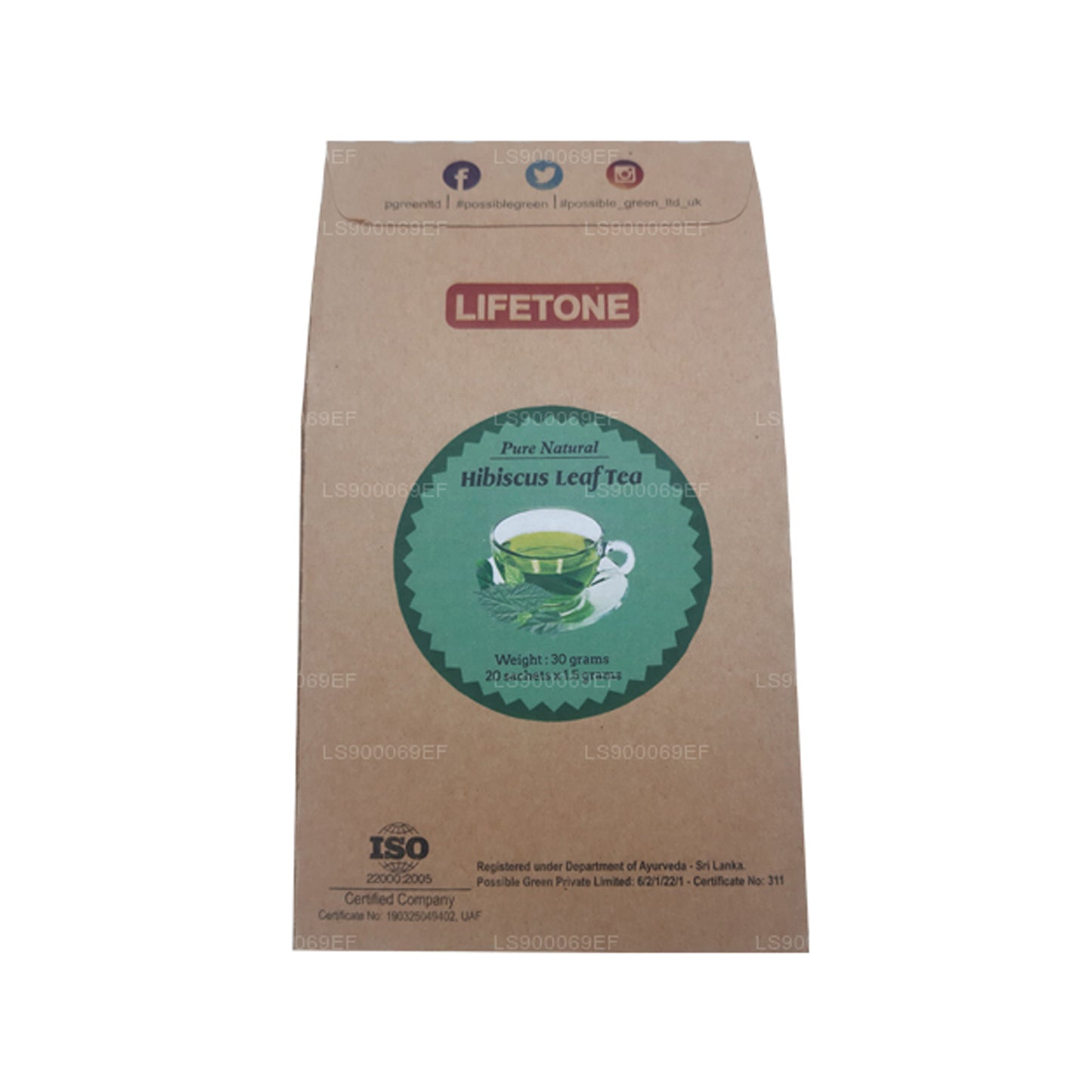 Lifetone Hibiscus Leaf Tea (30g)