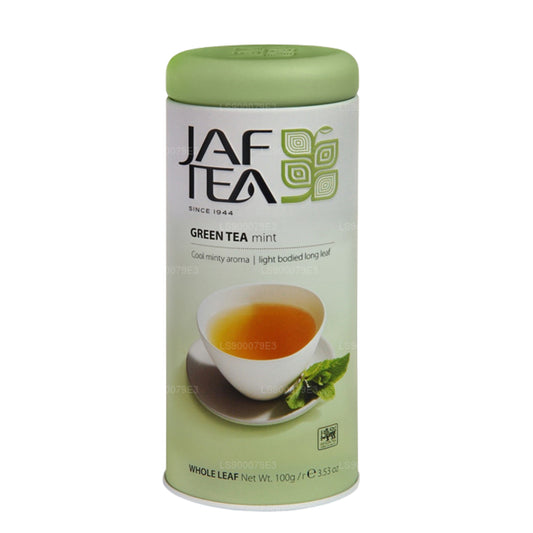 Jaf Tea Pure Green Collection - Contenitore alla menta, 100 g