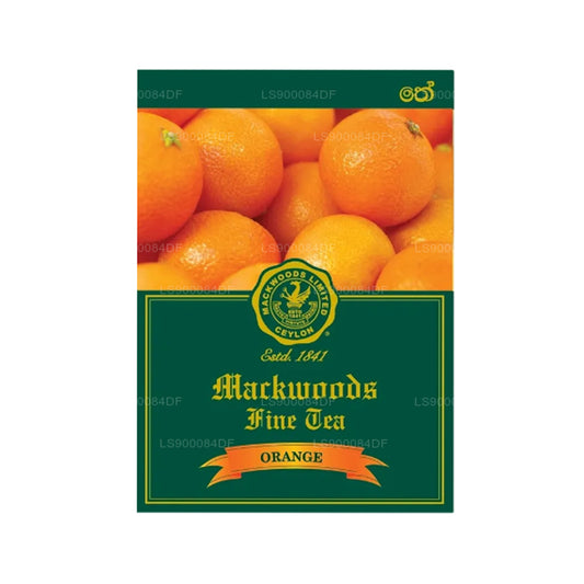 Mackwoods Orange Flavoured Single Estate Black Tea 25 Enveloped Tea Bags (50g)