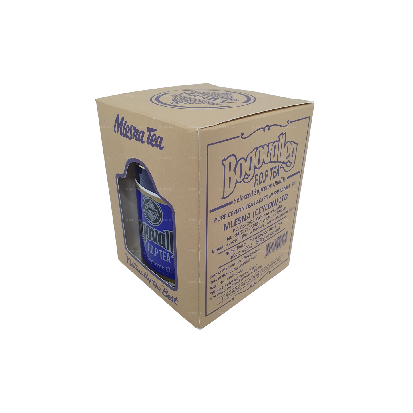 Tè Mlesna Bogovalley F.O.P. in scatola di metallo (100 g)