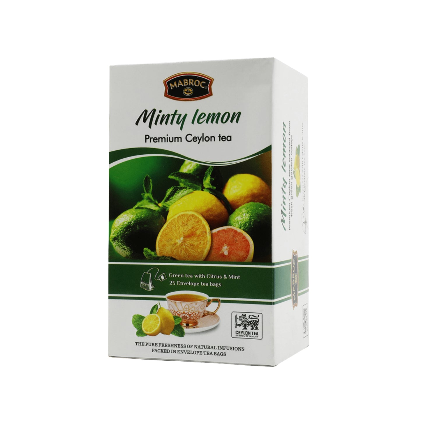 Tè Mabroc Fruity Range Menta e Limone (37.5g) 25 bustine
