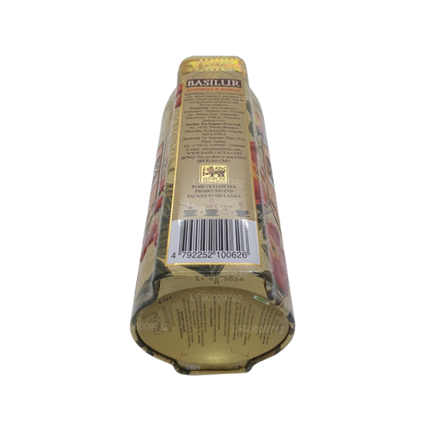 Basilur Magic Fruits Raspberry and Rosehip (100g) Tin Caddy