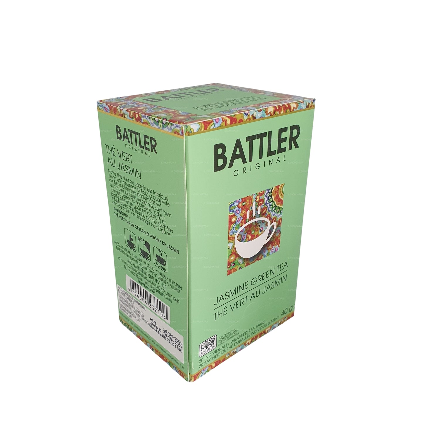 Battler Original Jasmine Green Tea (40 g) 20 bustine di tè