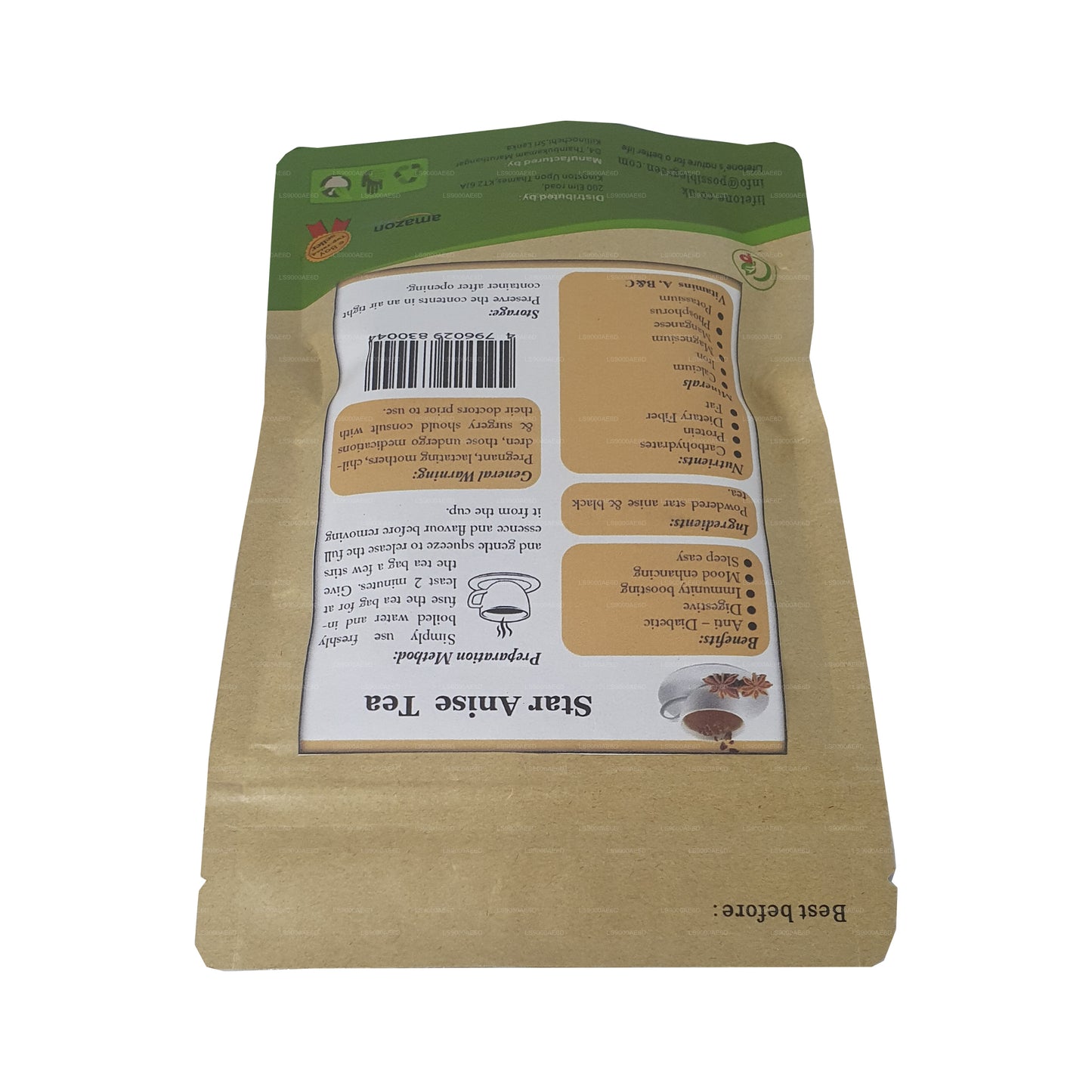 Lifetone Star Anise Tea (40g) 20 Tea Bags