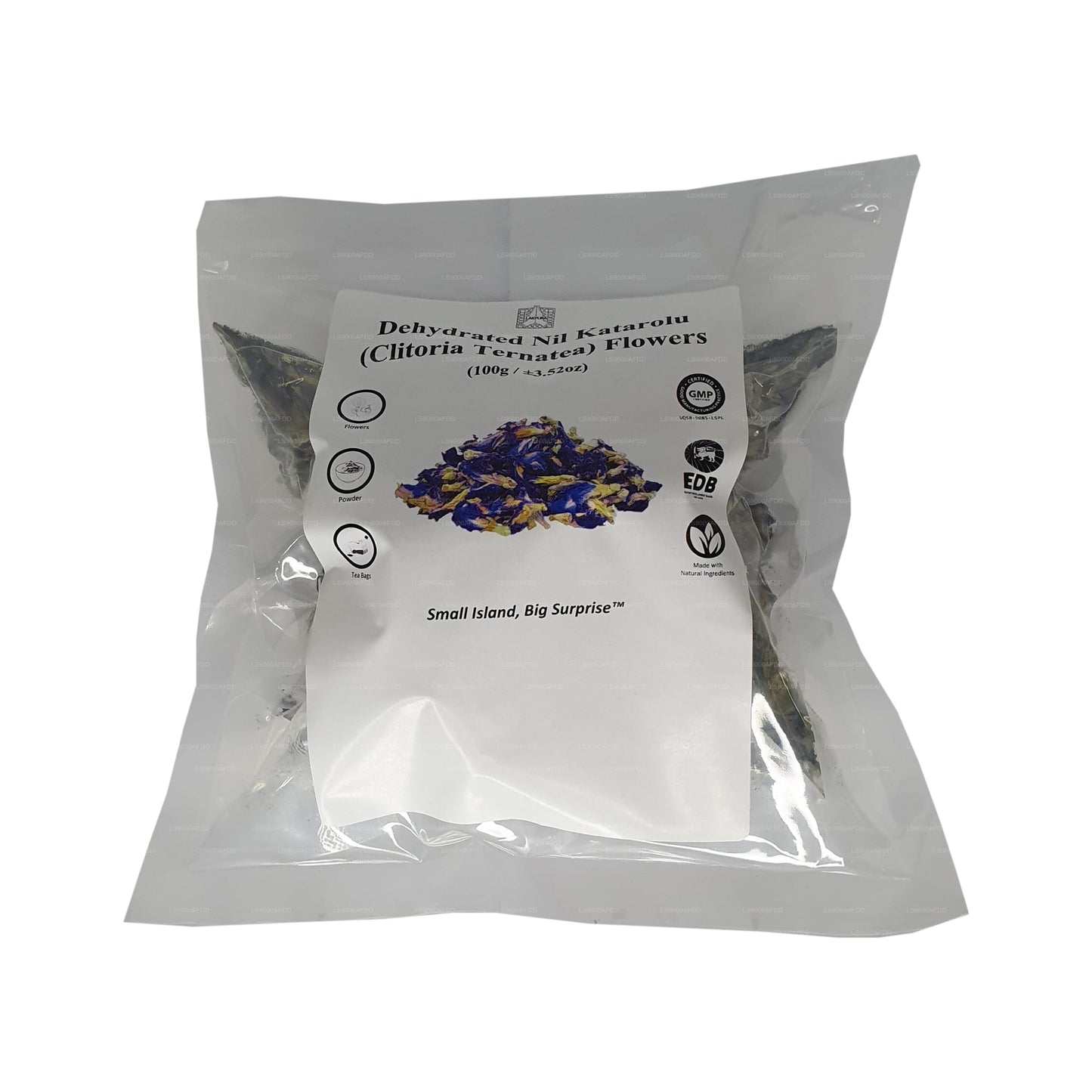 Fiori di Clitoria Ternatea disidratati Lakpura®.