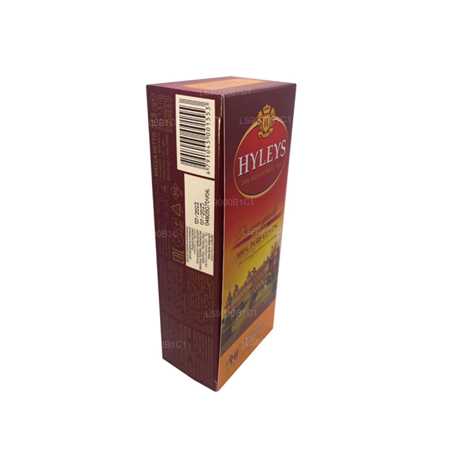 Tè Hyleys Black English Breakfast (37,5 g) 25 bustine di tè