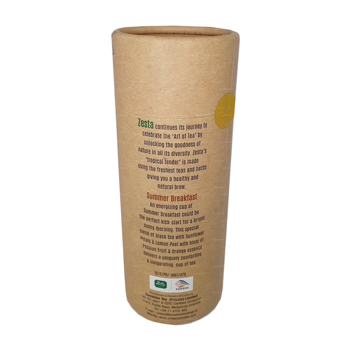 Tè estivo per colazione Zesta (100g)
