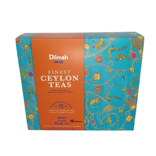 Confezione regalo Dilmah Finest Ceylon Teas (80 g) 40 bustine di tè