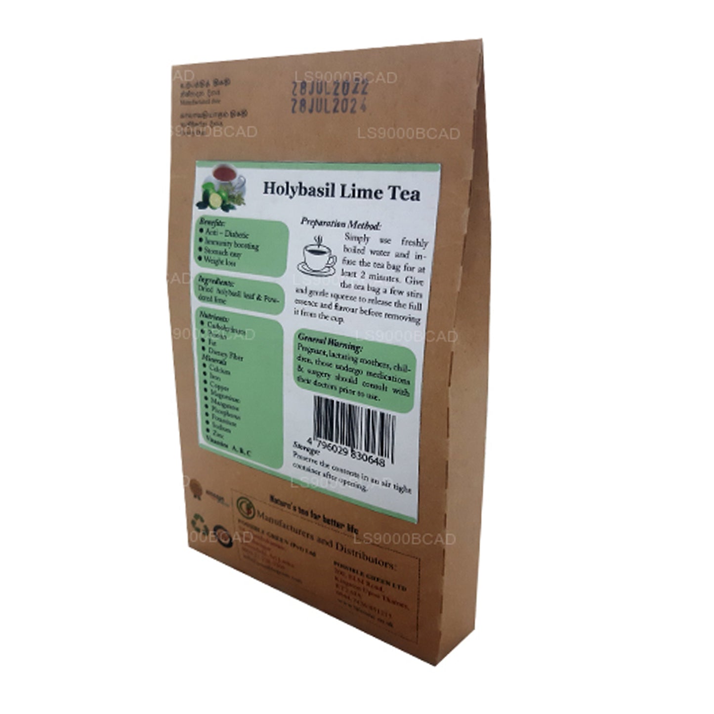 Lifetone Holy Basil Lime Tea (40g)