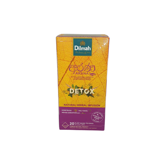 Infuso di erbe naturali Dilmah Arana Detox (20 bustine di tè senza etichetta)
