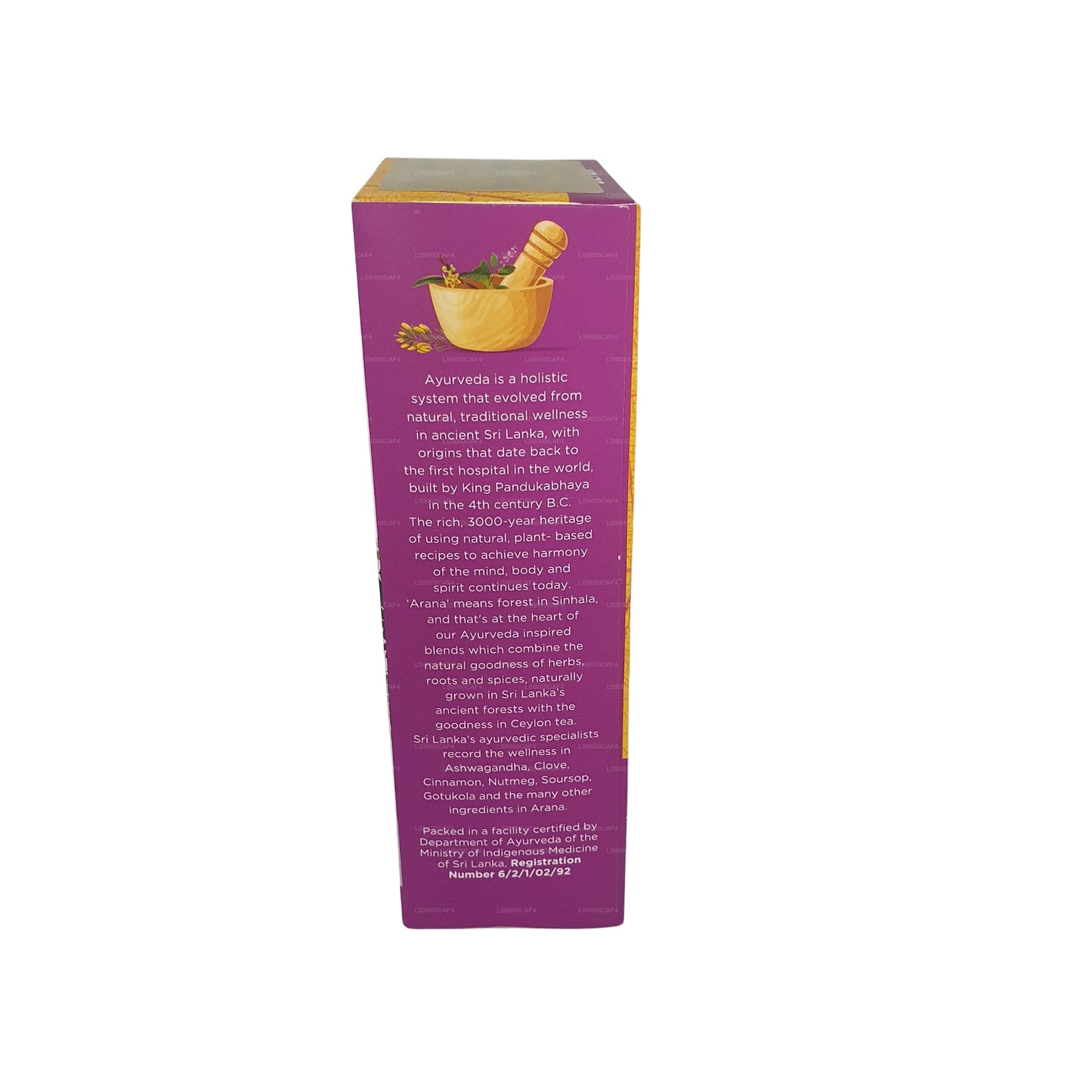 Infuso di erbe naturali Dilmah Arana Detox (20 bustine di tè senza etichetta)