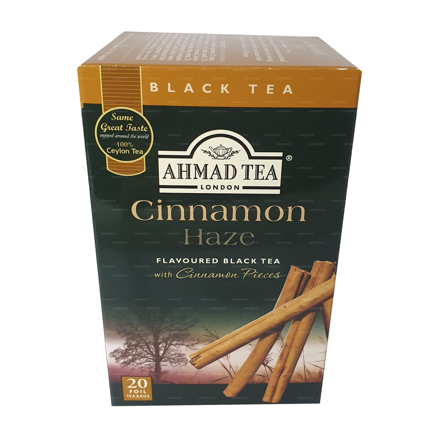Ahmad Tea Cinnamon Haze Flavoured Black Tea (40g) 20 Foil Tea Bags