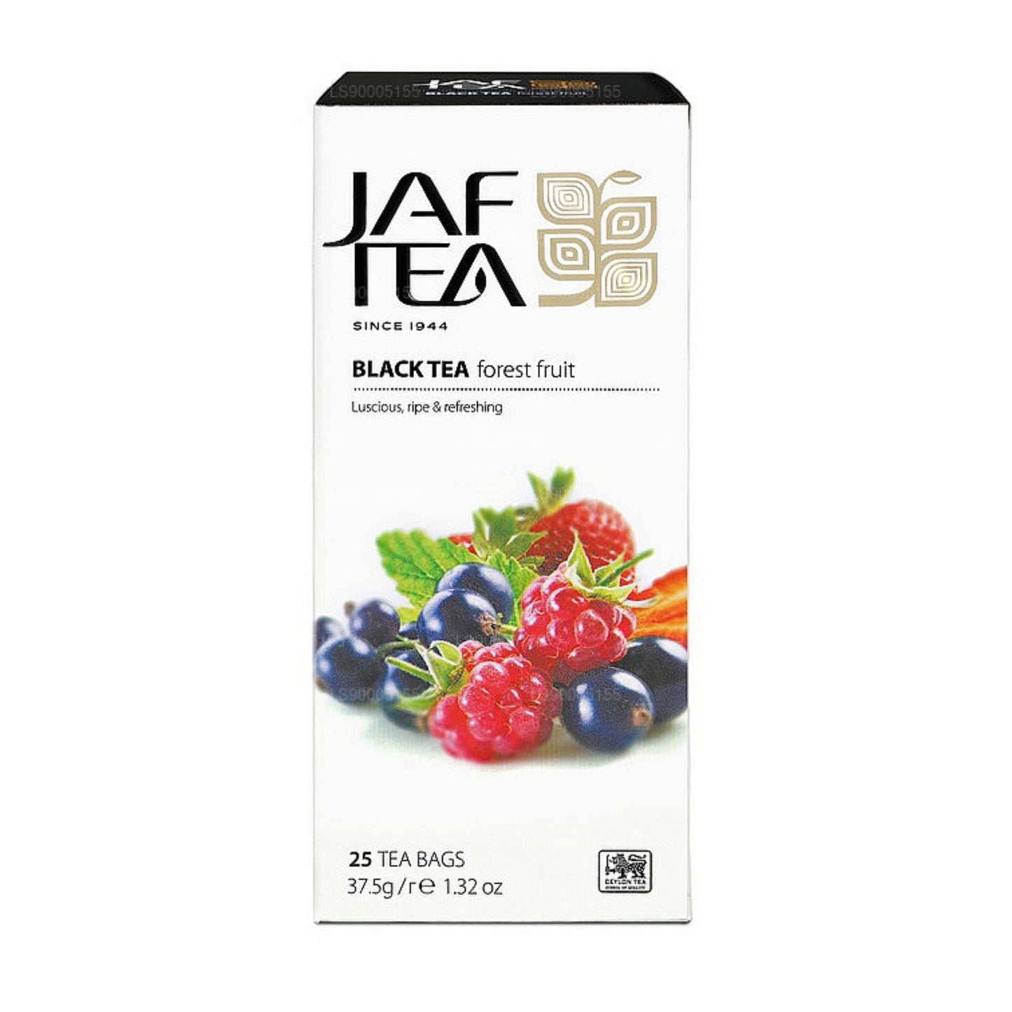 Jaf Tea Black Strawberry & Raspberry 20 Tea Bags