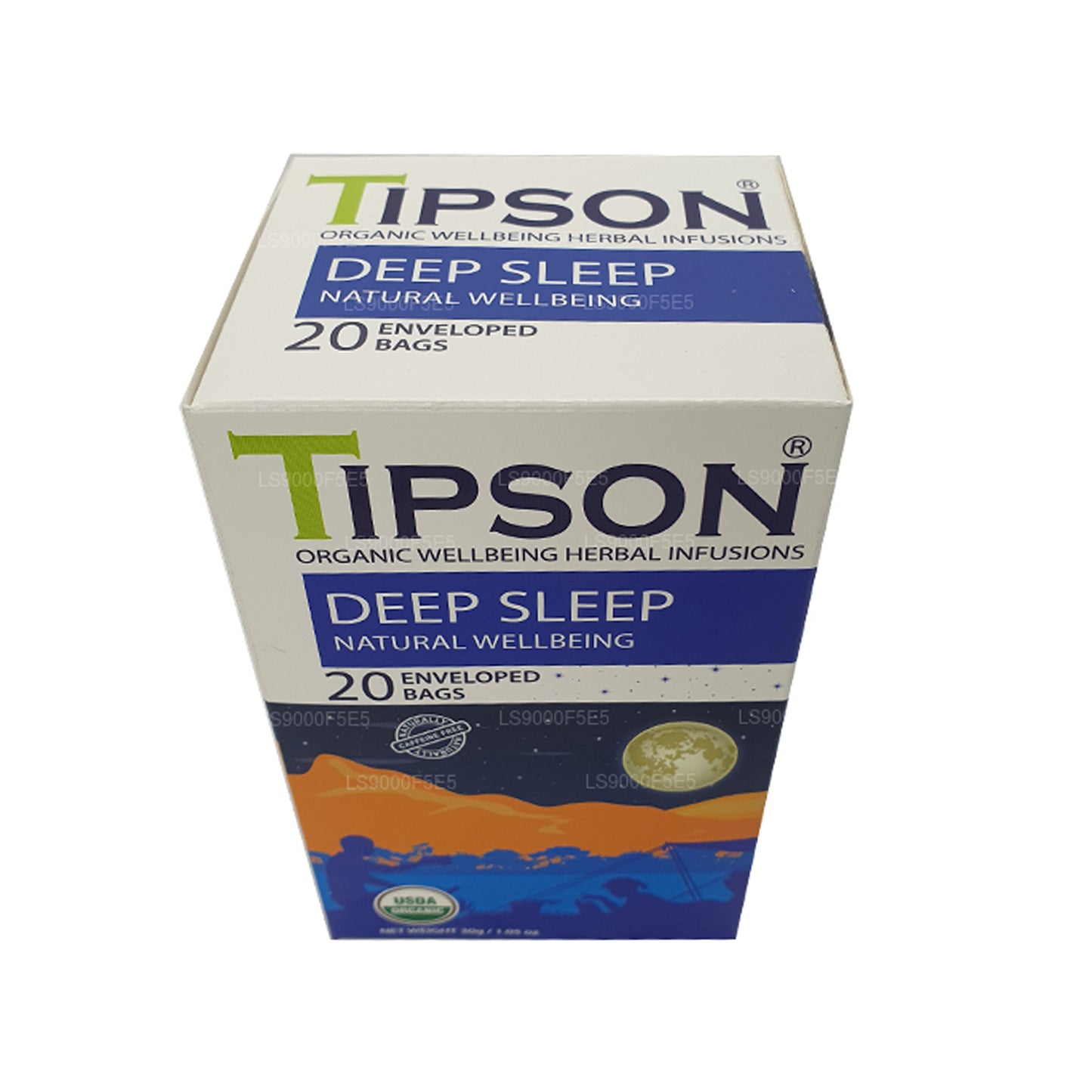 Tipson Organic Deep Sleep Natural Wellbeing (30g) 20 Enveloped Tea Bags