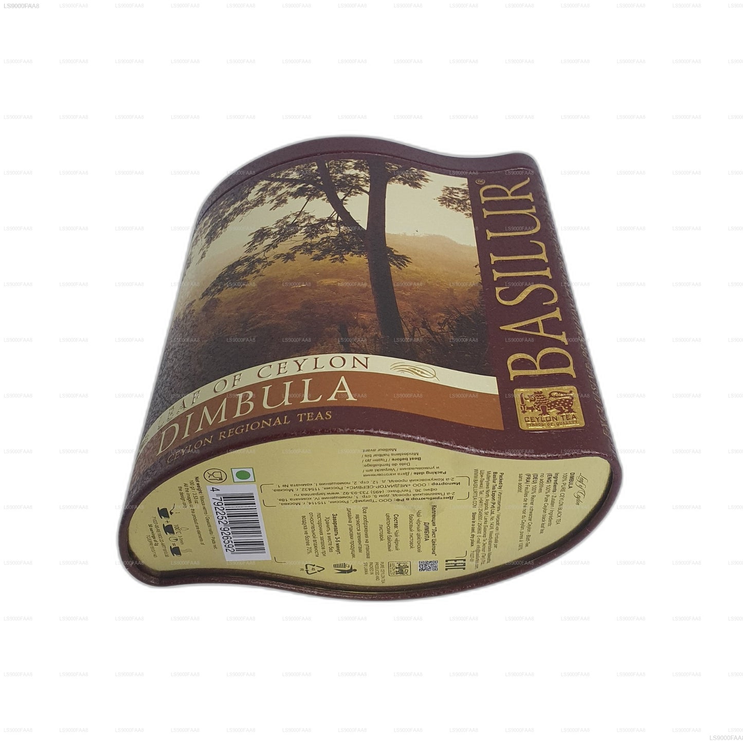 Contenitore «Dimbula» a forma di foglia di basilur di Ceylon, 100 g