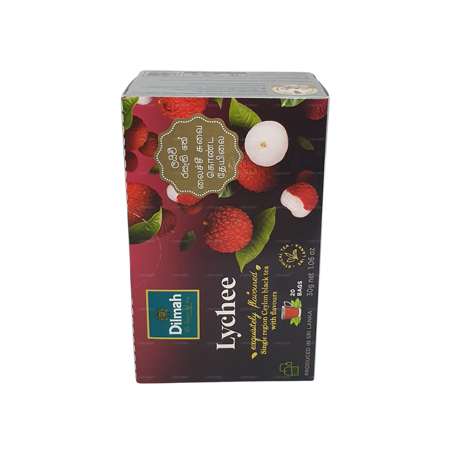 Tè nero aromatizzato al litchi Dilmah (30g)