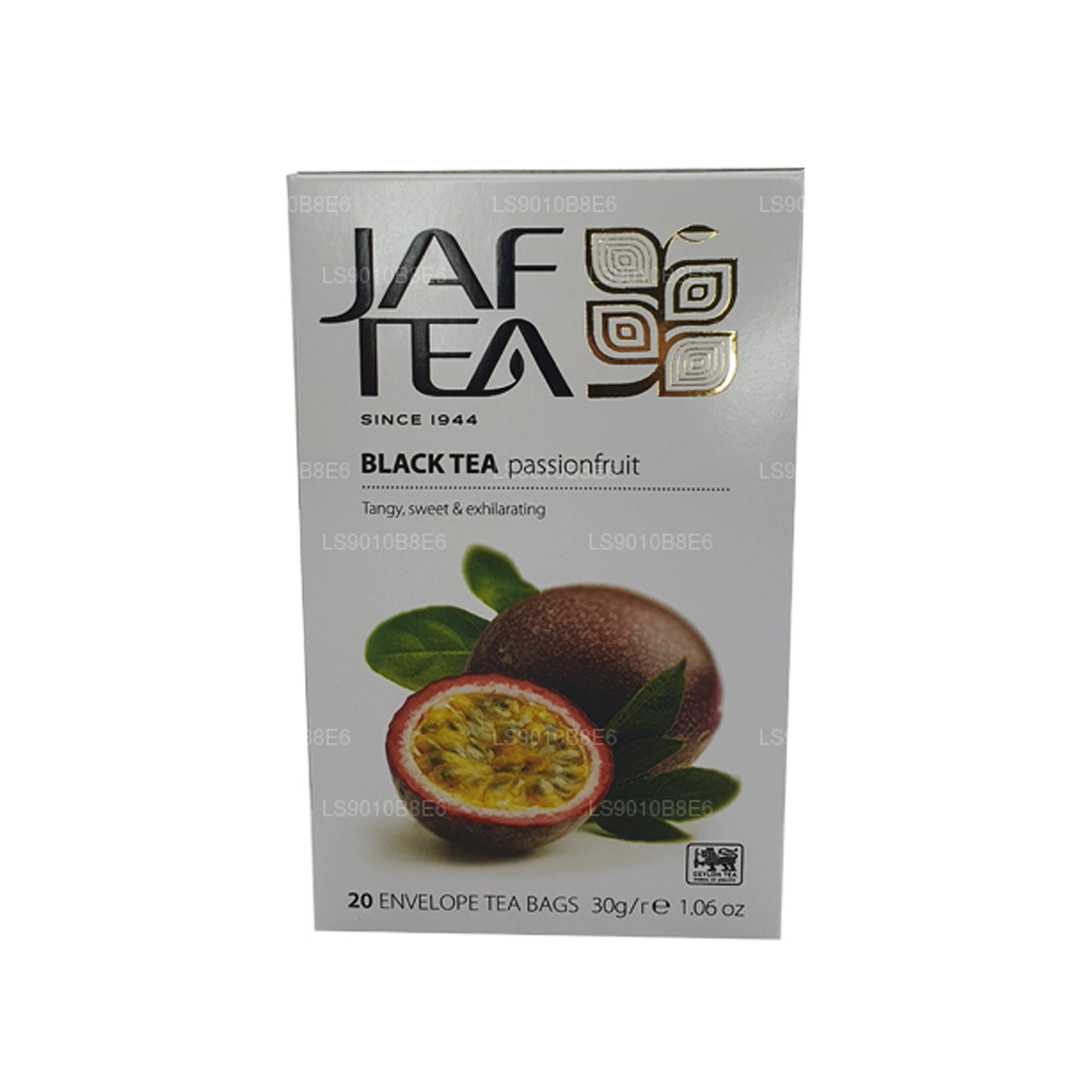 Jaf Tea Pure Fruits Collection Black Tea, bustine di tè nero, frutto della passione, in pellicola, 30 g