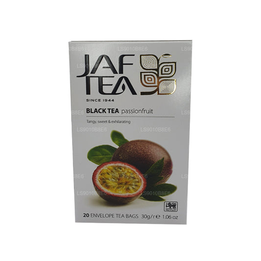 Jaf Tea Pure Fruits Collection Black Tea, bustine di tè nero, frutto della passione, in pellicola, 30 g