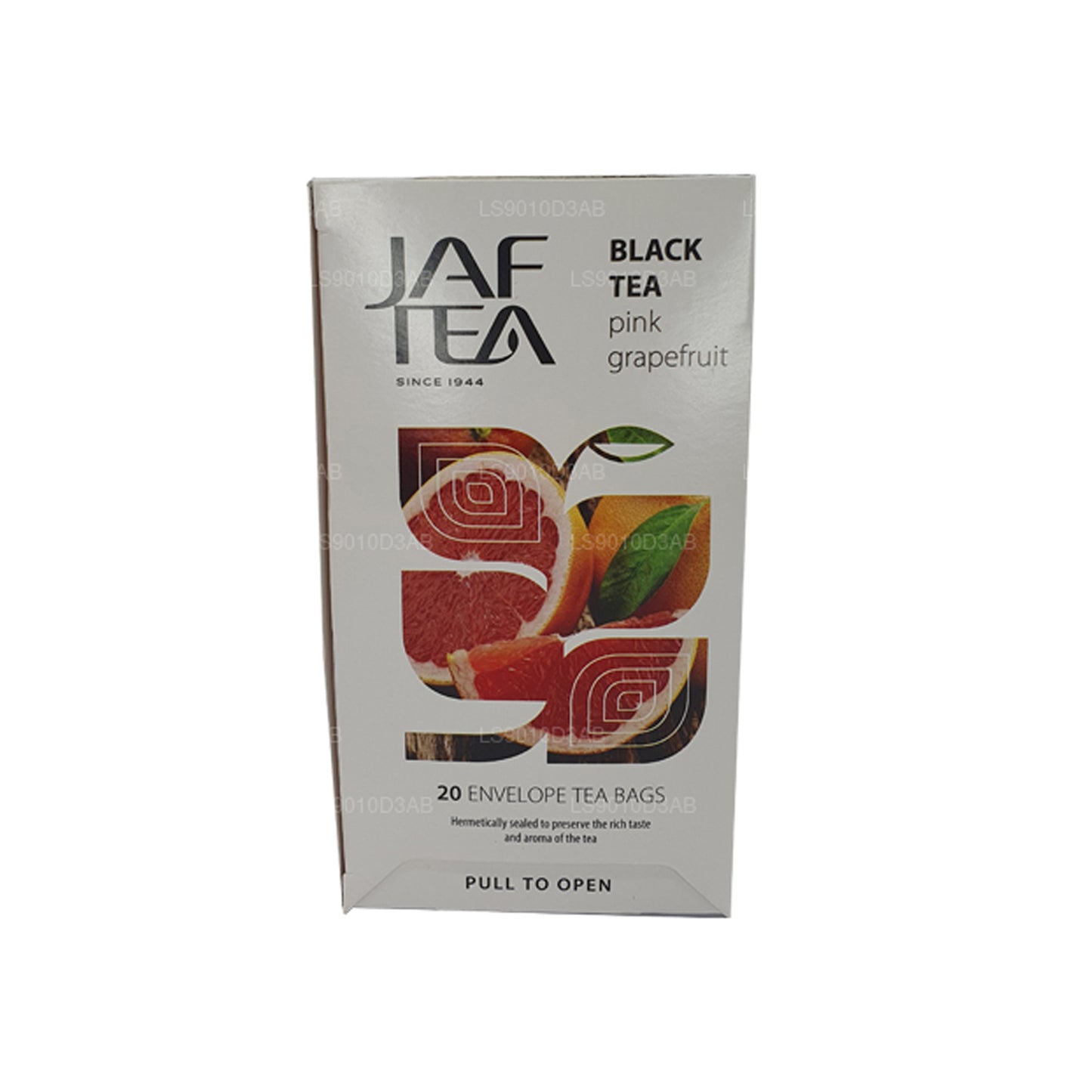 Jaf Tea Pure Fruits Collection, tè nero, pompelmo rosa, bustine di tè in carta stagnola (30 g)