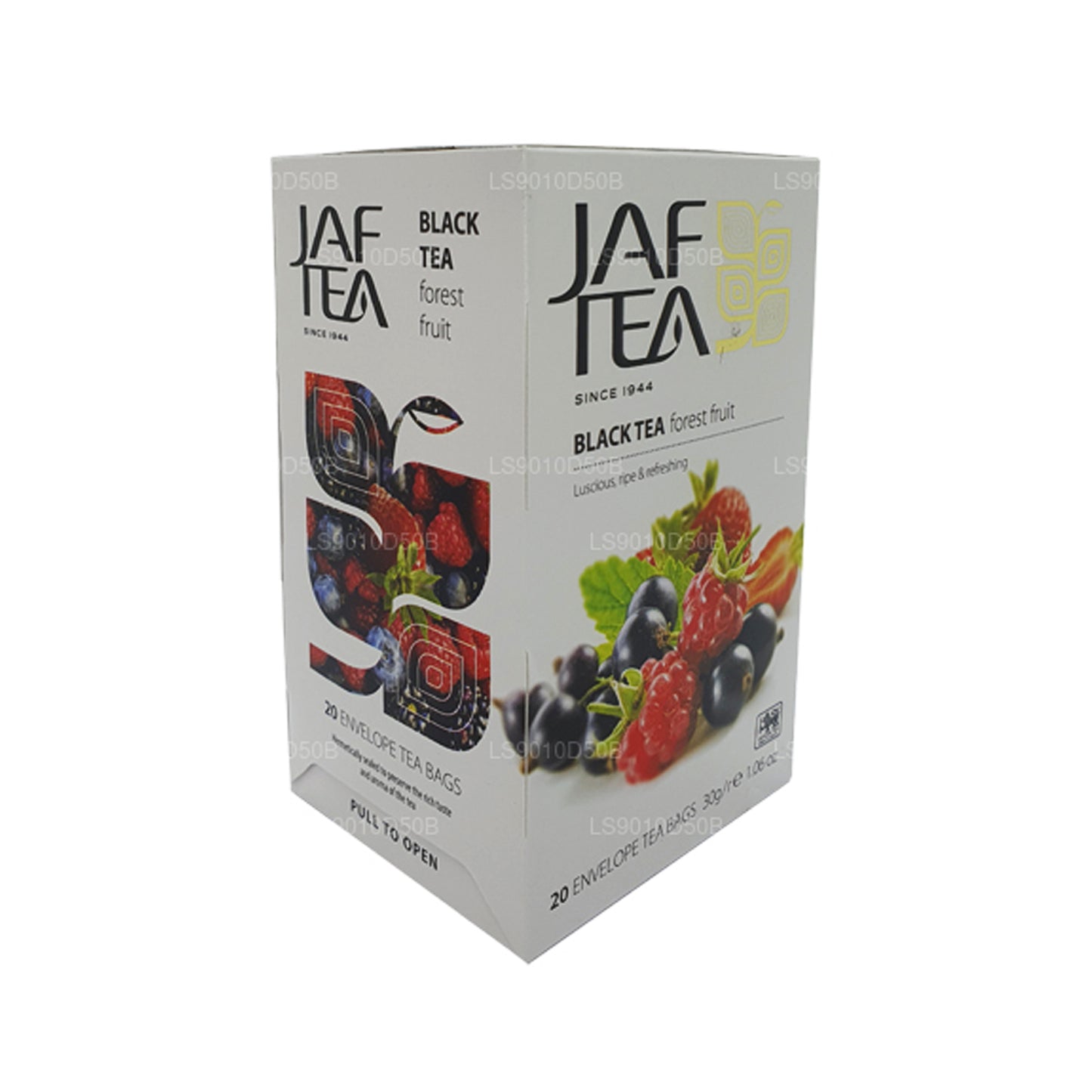 Jaf Tea Pure Fruits Collection Black Tea Forest Fruit Foil Envelop Tea Bags (30g)
