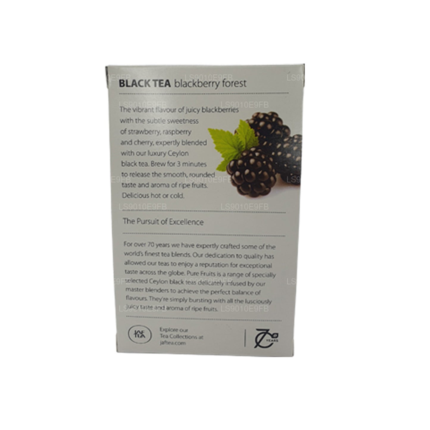 Bustine da tè Jaf Tea Pure Fruits Collection per tè nero Blackberry Forest (30 g)