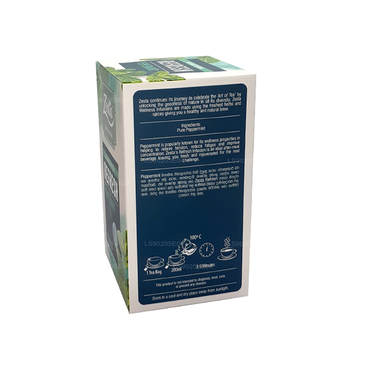 Zesta Refresh Peppermint (30g) 20 bustine di tè