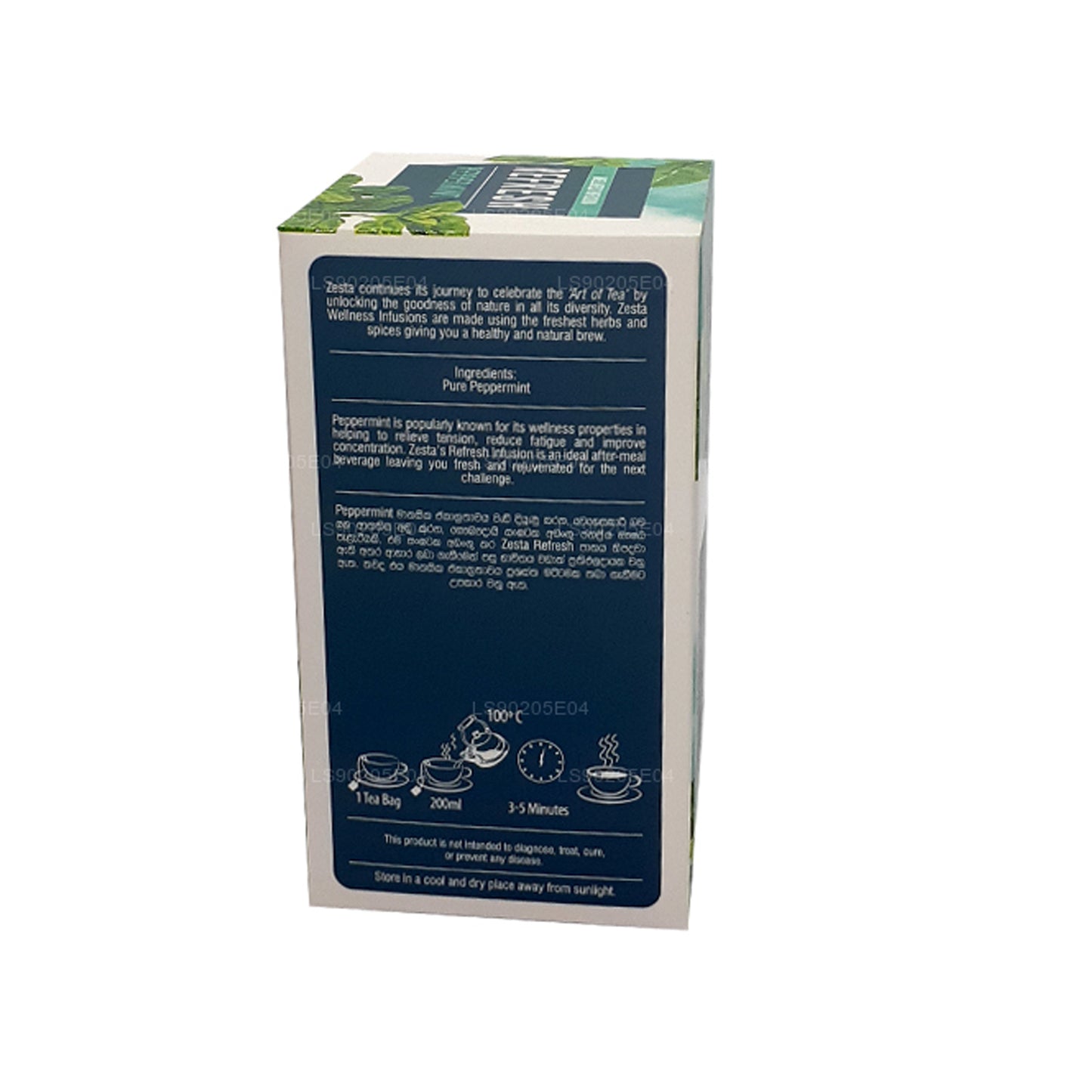 Zesta Refresh Peppermint (30g) 20 bustine di tè