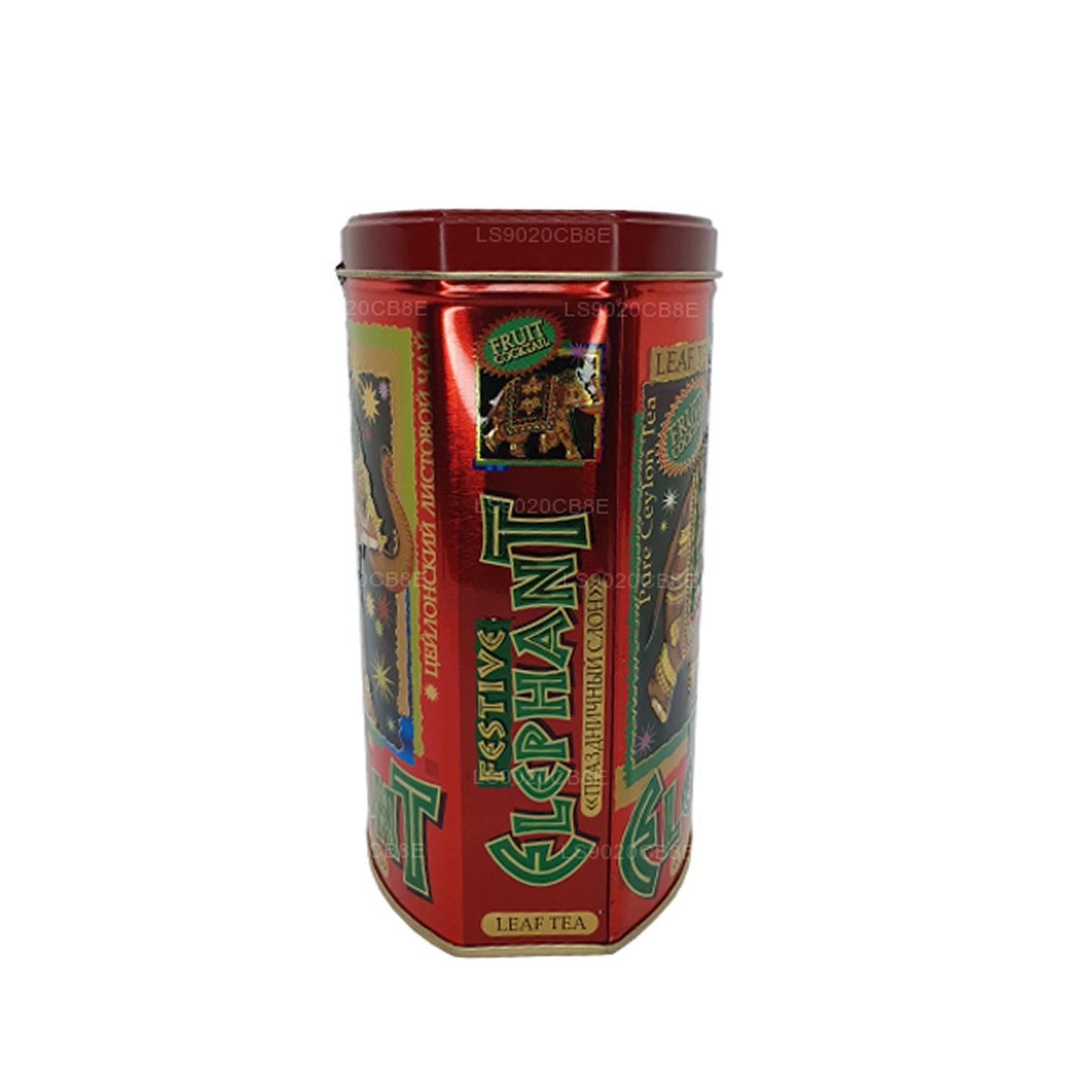 Battler Festive Elephant Fruit Cocktail Tin Caddy (100g)