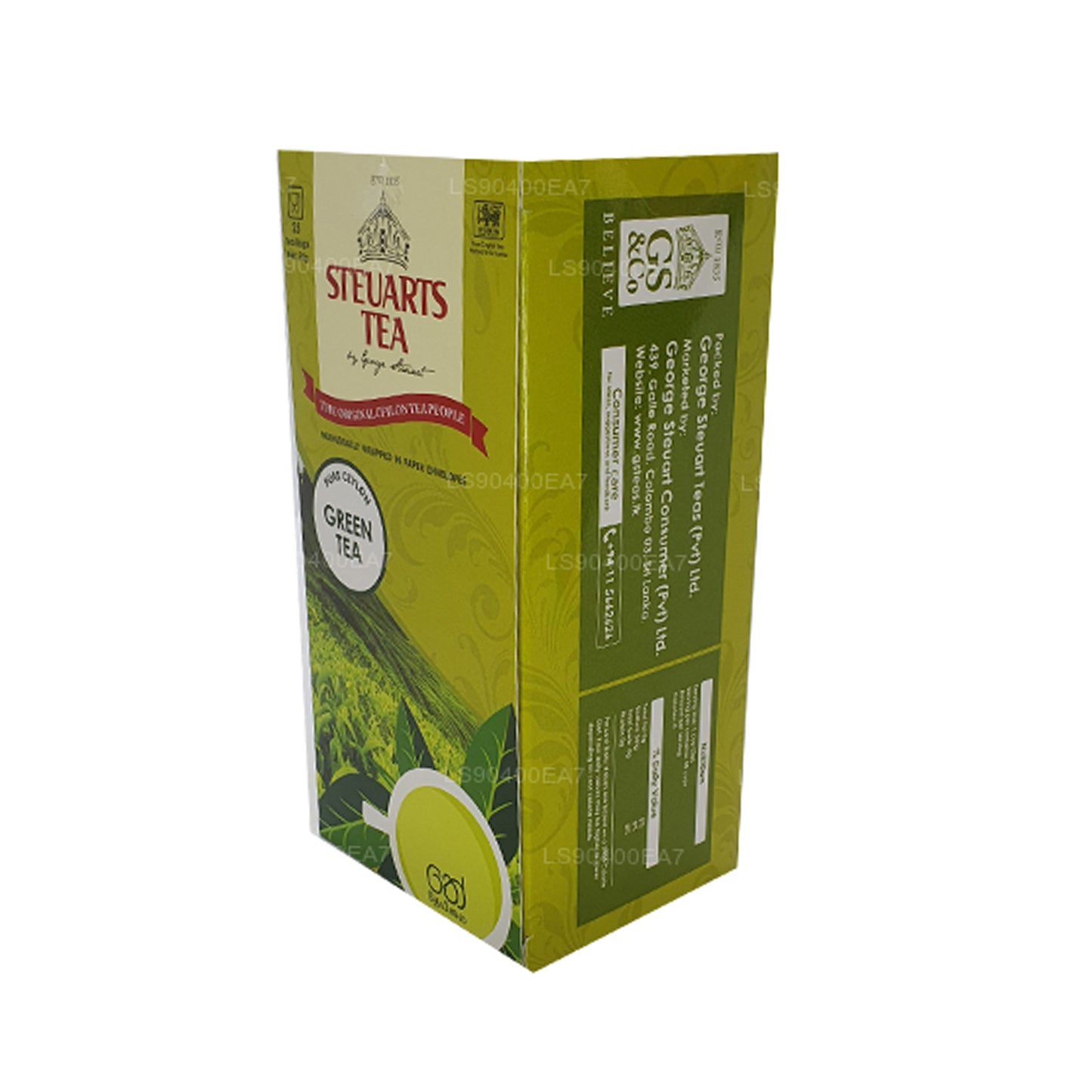 Tè verde puro George Steuart (50 g) 25 bustine di tè