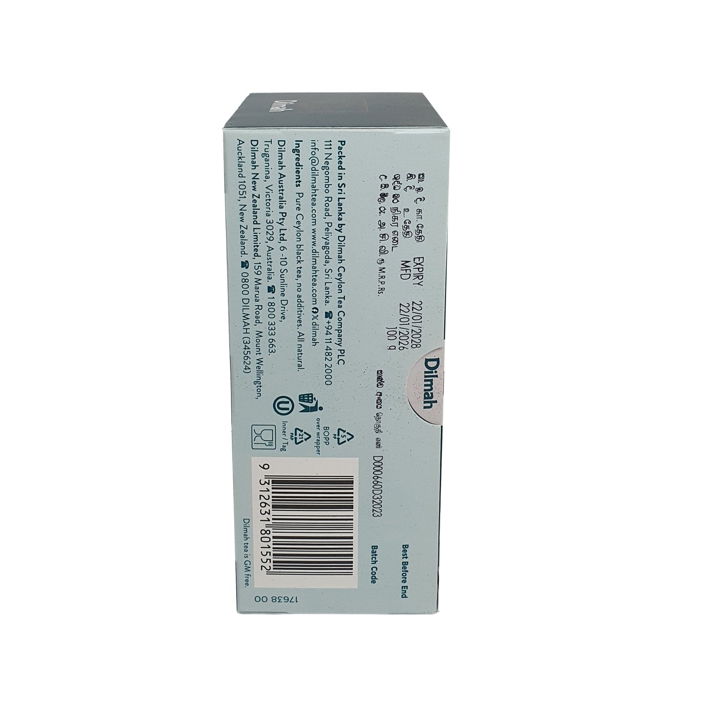 Bustine di Tè Dilmah Premium Ceylon