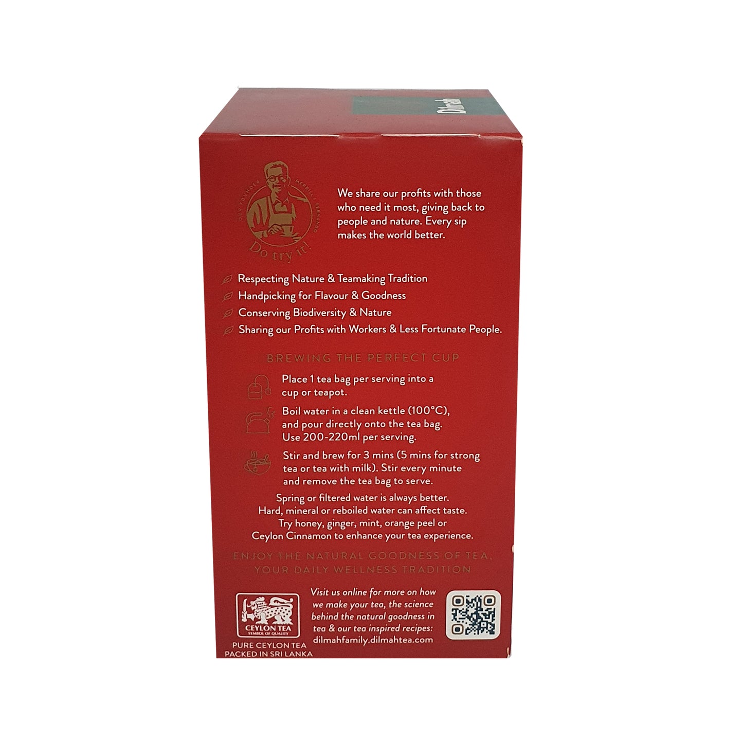 Dilmah English Breakfast Tea, 50 bustine di tè (100 g)