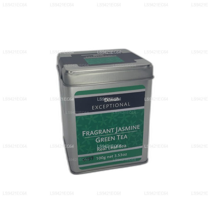 Dilmah Exceptional Fragrant Jasmine Green Tea Real Leaf Tea (100 g)