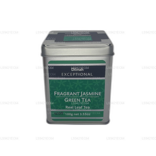 Dilmah Exceptional Fragrant Jasmine Green Tea Real Leaf Tea (100 g)
