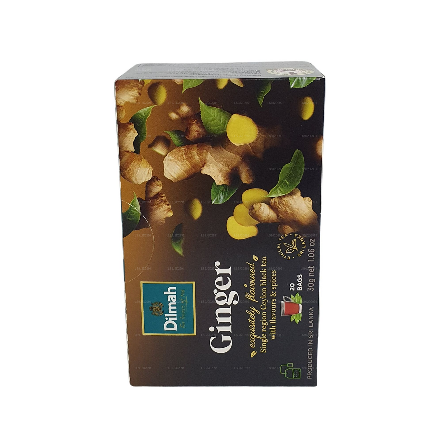 Tè nero aromatizzato allo zenzero Dilmah (30 g) 20 bustine di tè